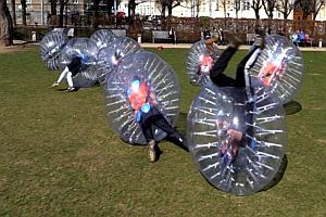 Prague Bubble Football. 